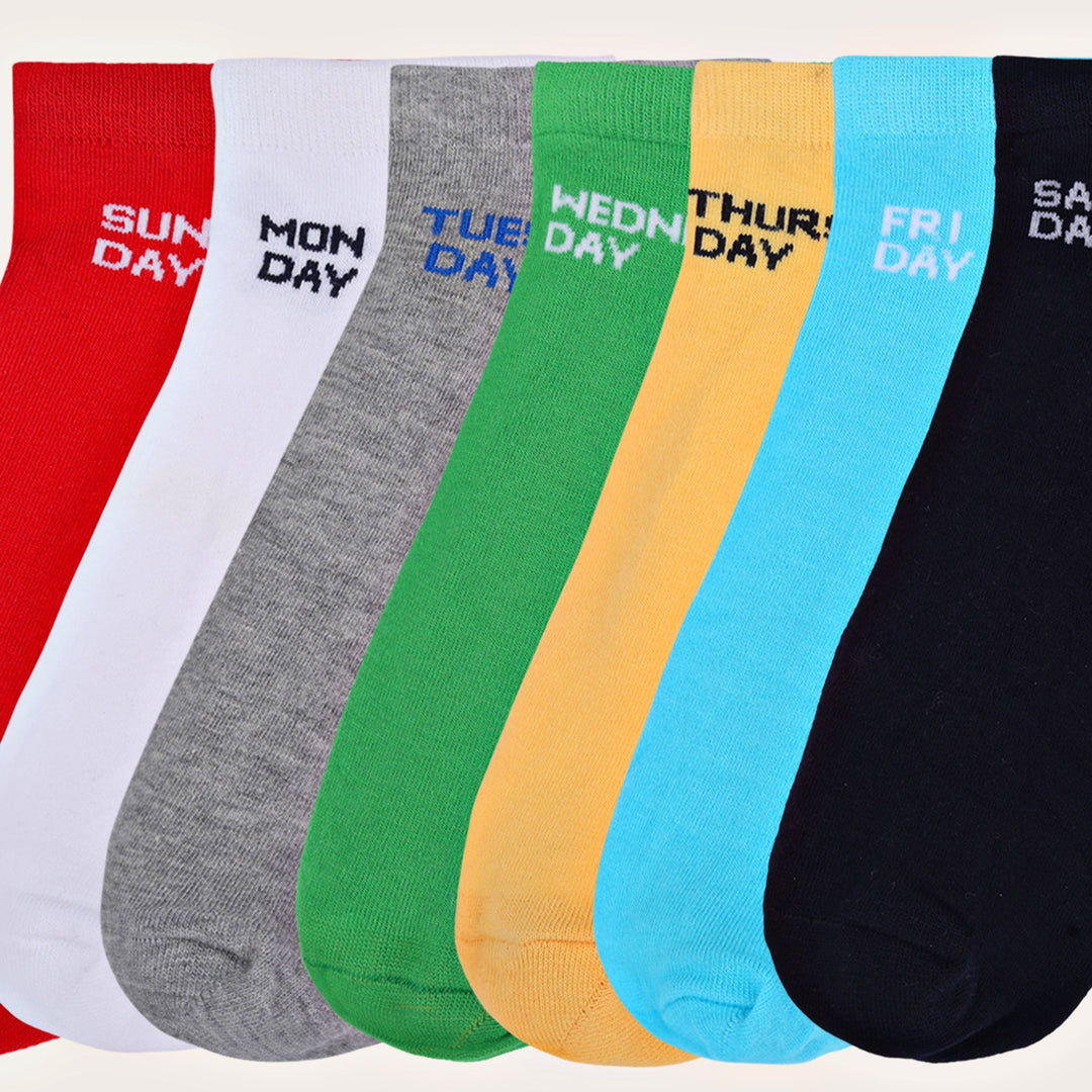 Amswan Unisex Premium Fine Gauge Cotton Socks Pack Of 7