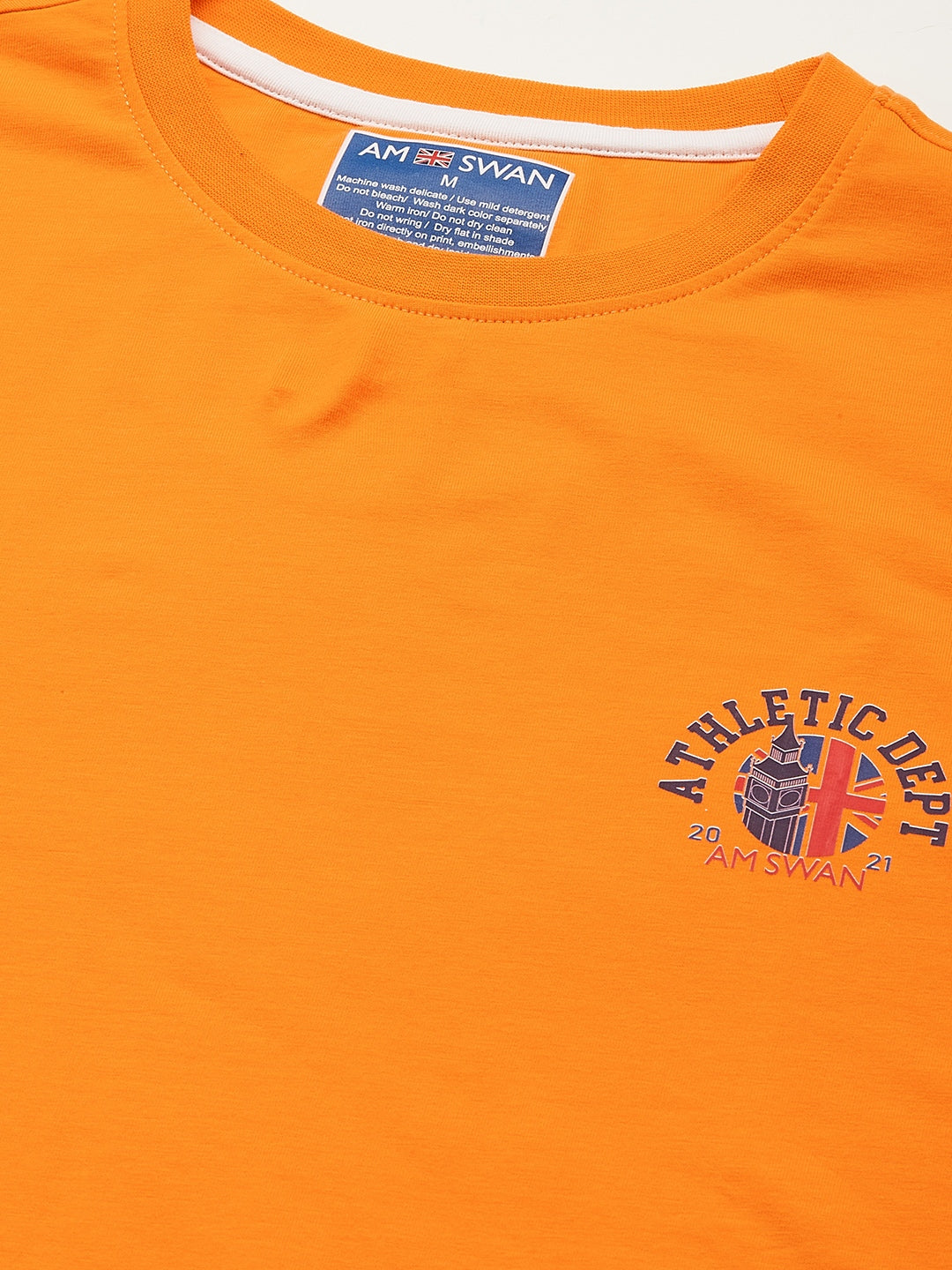 Mens Premium Cotton Lycra Half Sleeve Crew Neck T-Shirts