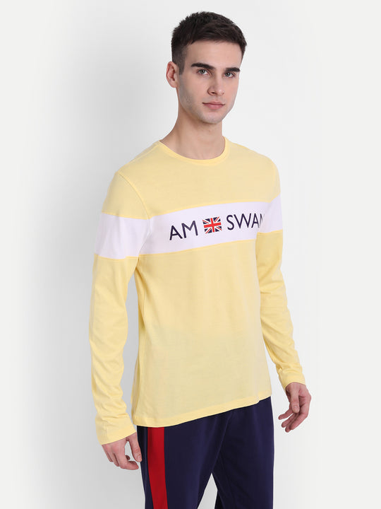 Mens Premium Cotton Printed Full Sleeve T-Shirts