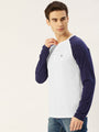 Premium Cotton Lycra Colourblock Printed Full Sleeve Henley T-Shirts