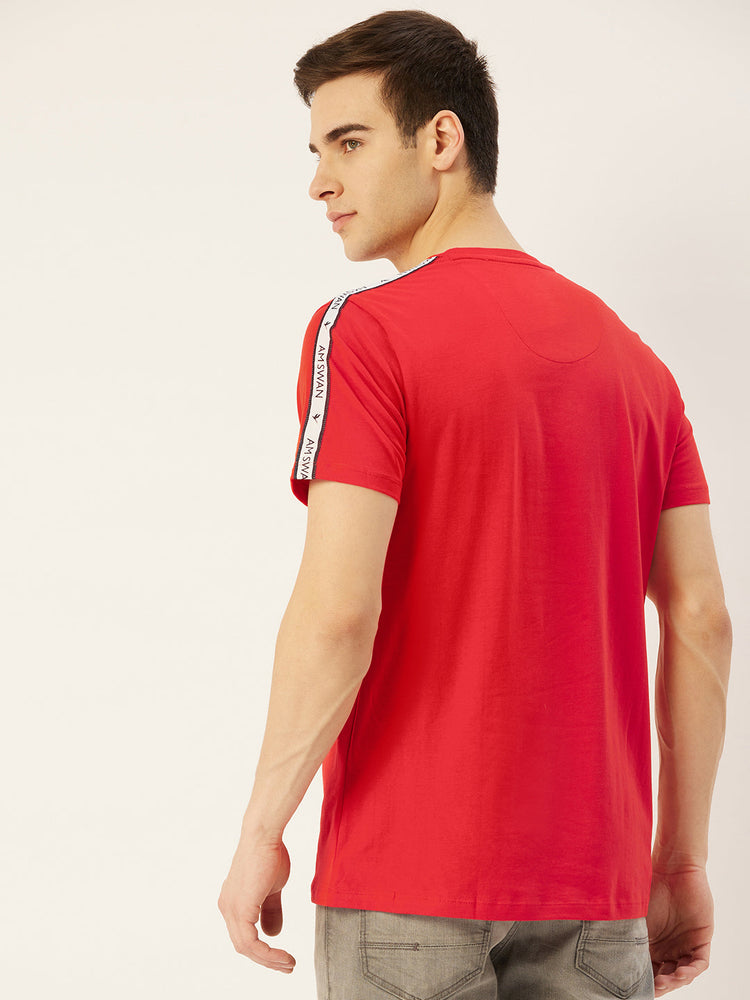 Mens Premium Cotton Lycra Half Sleeve Crew Neck T-Shirts