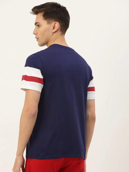 Mens Premium Cotton Lycra Printed Half Sleeve Crew Neck T-Shirts