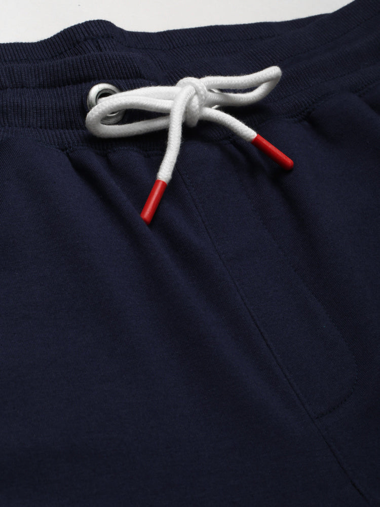 Mens Cotton Rich Lycra With Printed Tape Track Pants