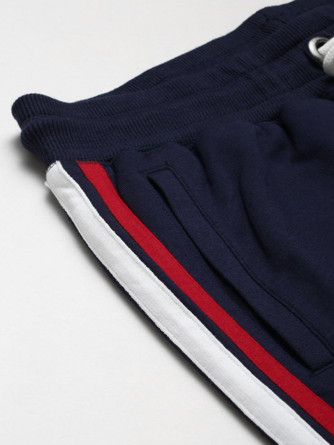 Mens Cotton Rich Lycra With Printed Tape Track Pants