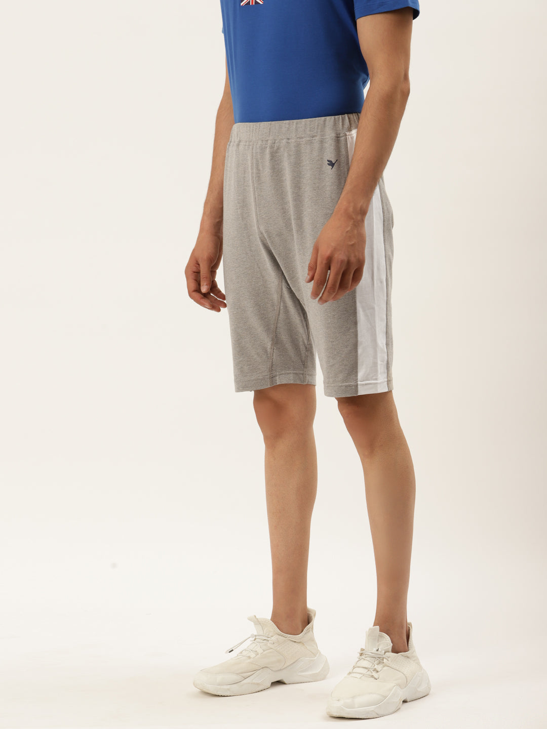 Mens Cotton Rich Lycra With Contrast Tape Shorts