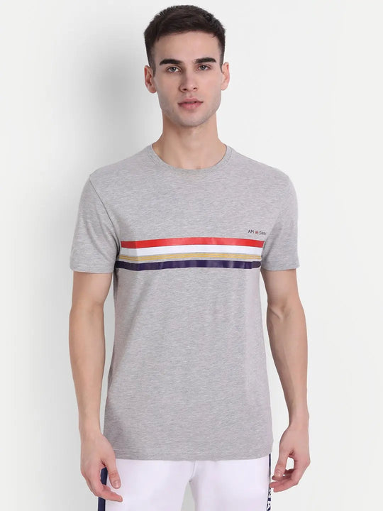 Mens Cotton Rich Graphic Half Sleeve Crew Neck T-Shirts