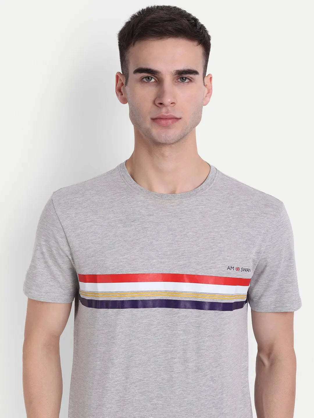 Mens Cotton Rich Graphic Half Sleeve Crew Neck T-Shirts