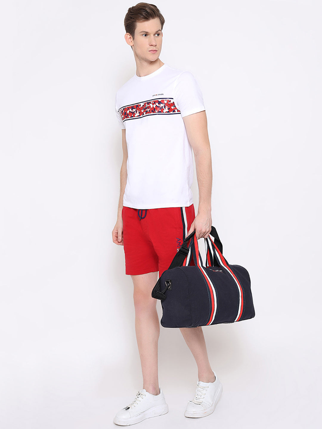 Mens Cotton Rich Lycra Graphic Half Sleeve Crew Neck T-Shirts