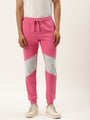 Mens Cotton Rich Lycra Colourblocked Printed Track Pant