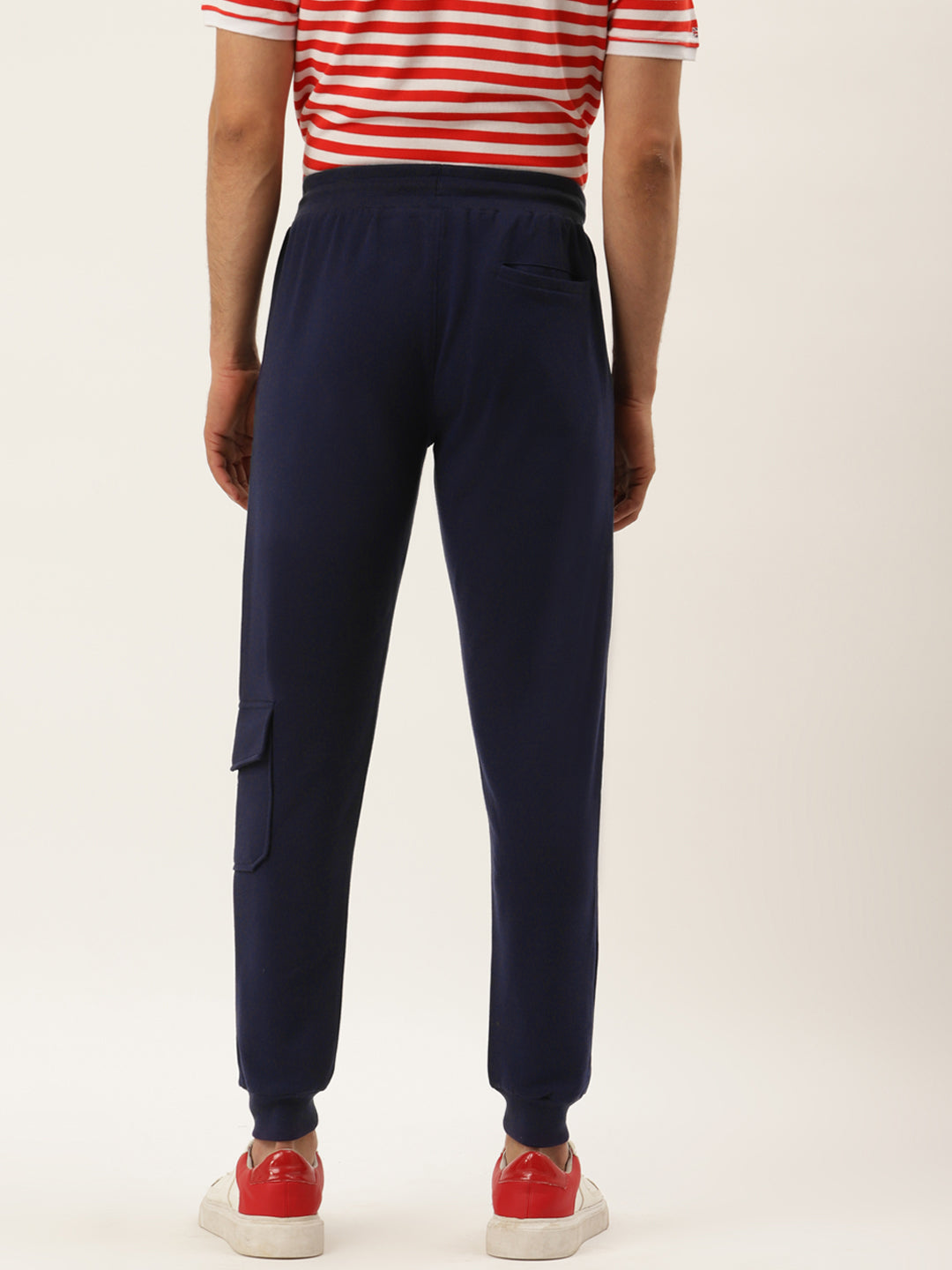 Mens Cotton Rich Lycra Cargo Printed Track Pant