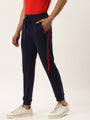 Mens Cotton Rich Lycra Colourblocked Track Pant
