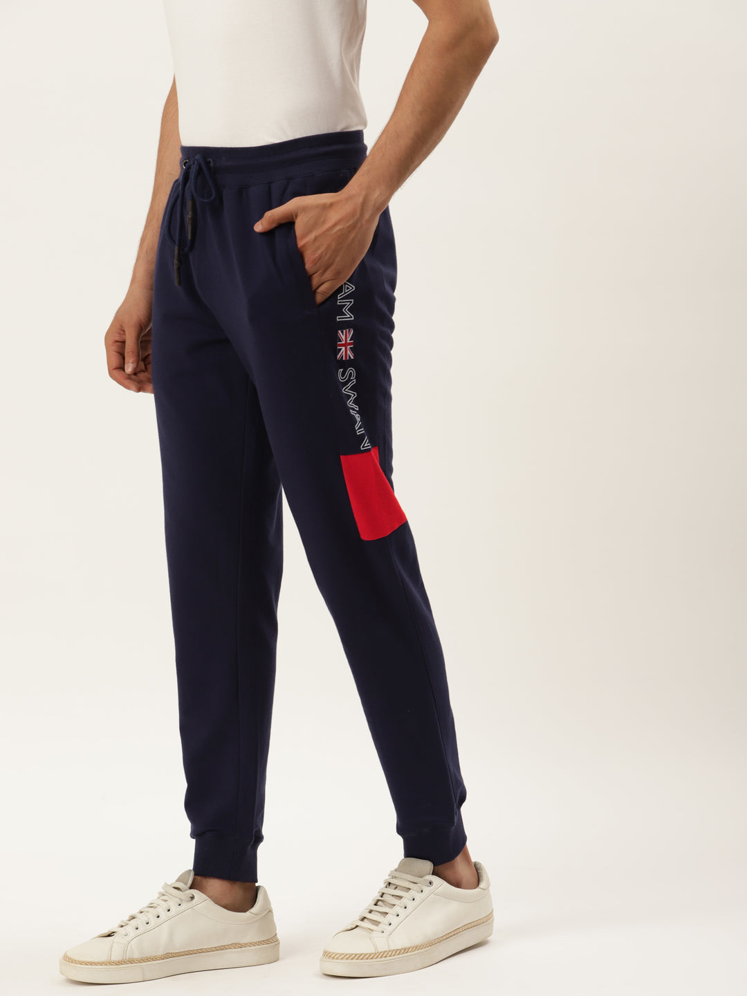 Mens Cotton Rich Lycra Printed Track Pant