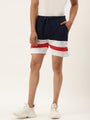 Mens Cotton Rich Lycra Colourblocked Shorts