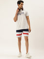 Mens Cotton Rich Lycra Colourblocked Shorts