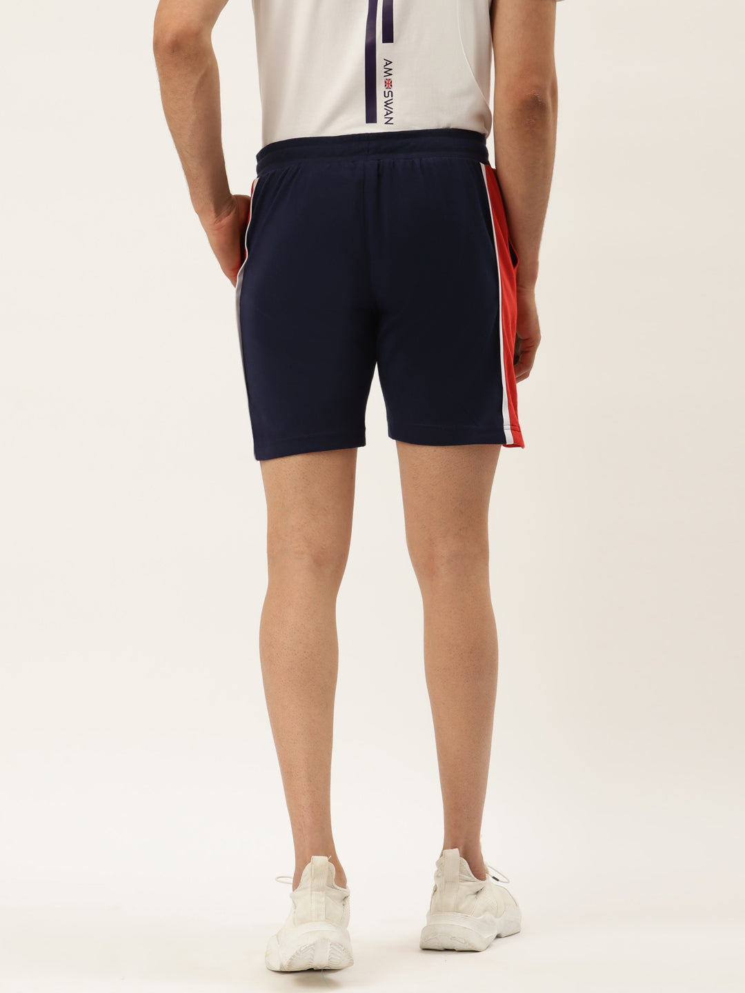 Mens Cotton Rich Lycra Colourblocked Shorts