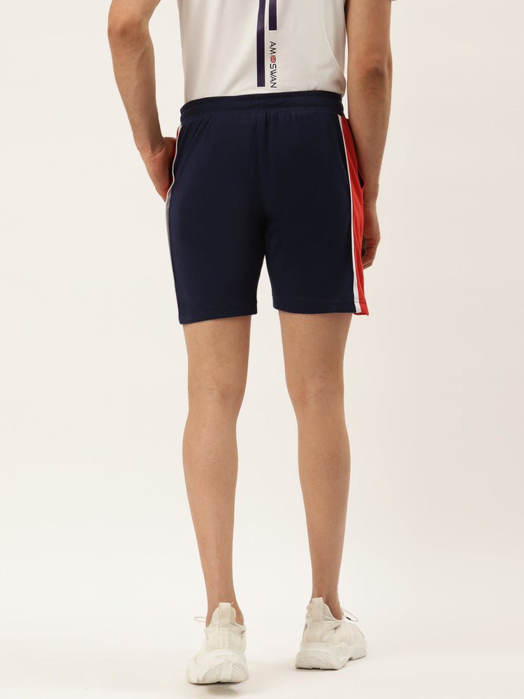 Mens Cotton Rich Lycra Colourblocked Shorts
