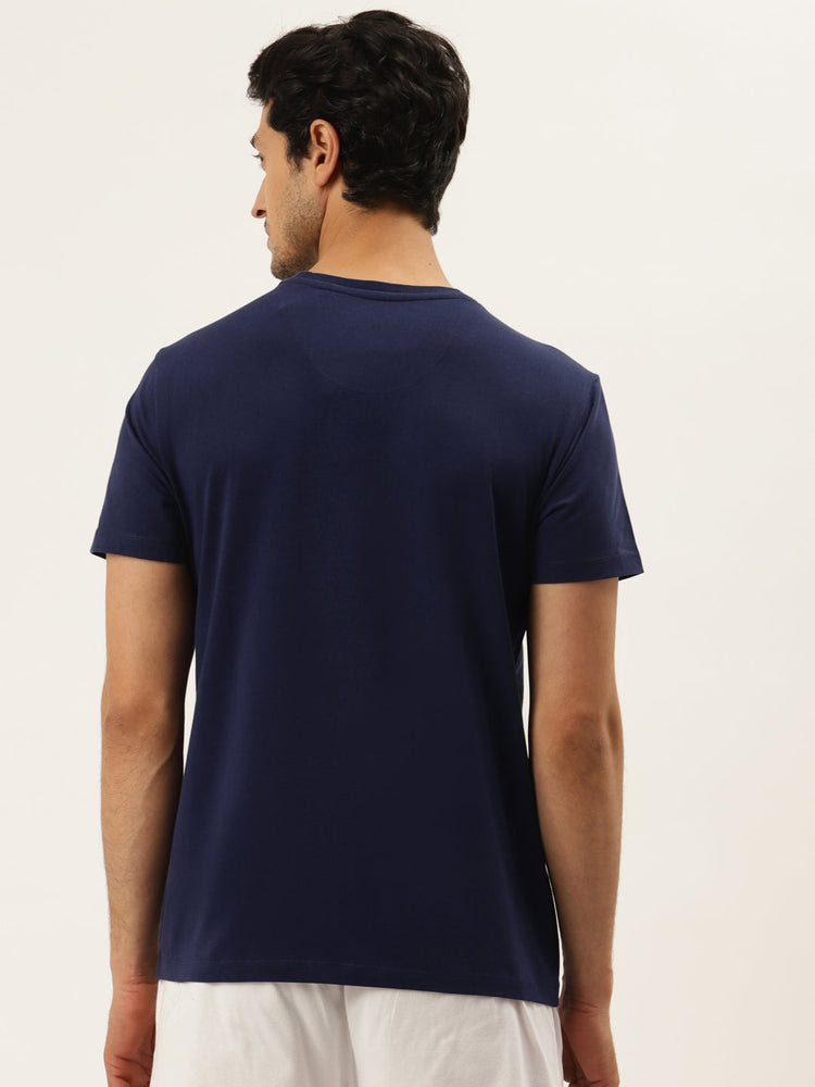 Mens Premium Cotton Lycra Printed Half Sleeve Crew Neck T-Shirts