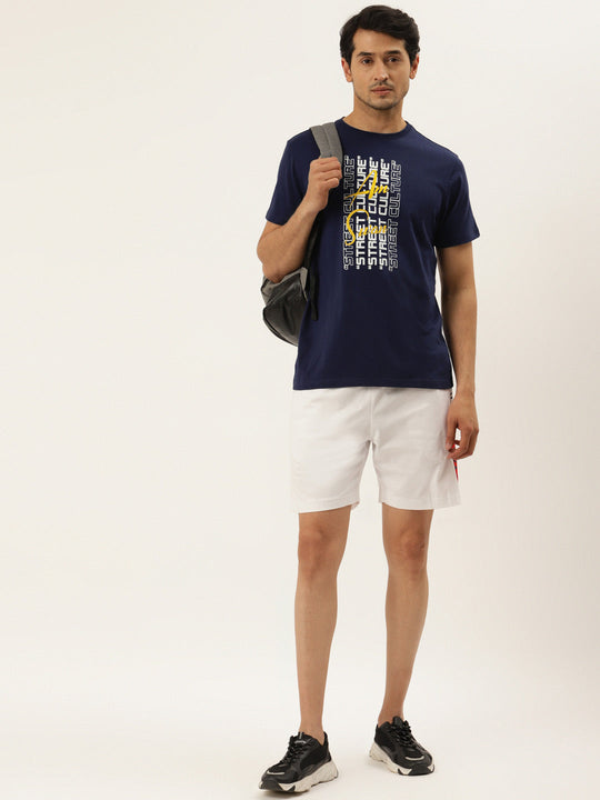 Mens Premium Cotton Lycra Printed Half Sleeve Crew Neck T-Shirts