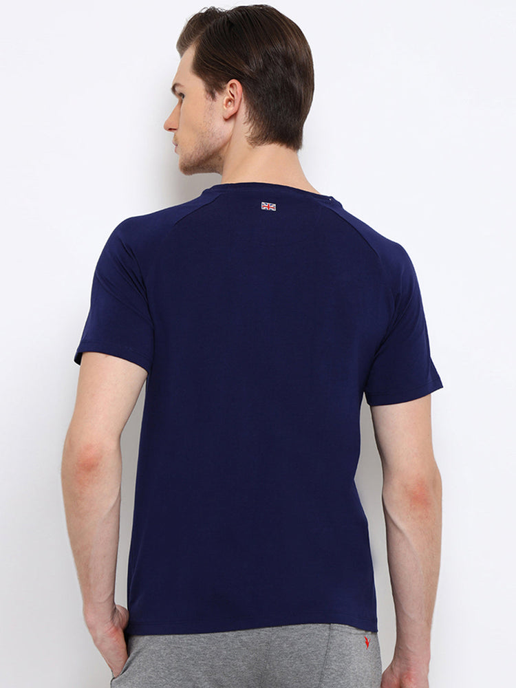 Mens Premium Cotton Lycra Half Sleeve Crew Neck T-Shirts