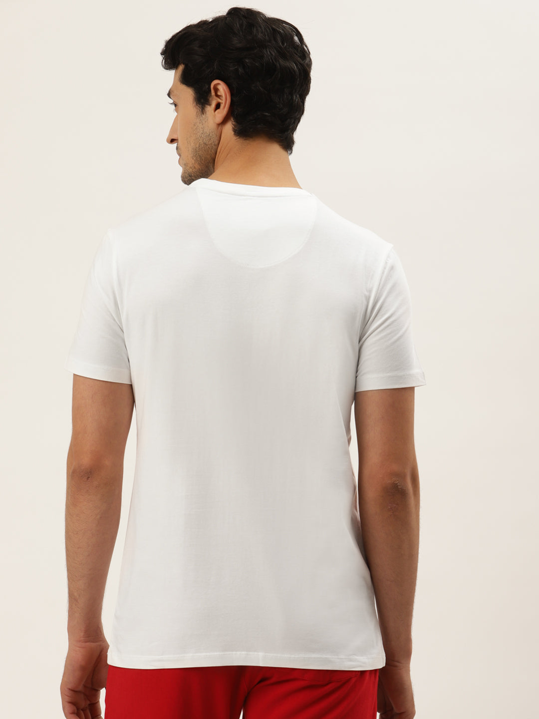 Mens Premium Cotton Lycra Graphic Half Sleeve Crew Neck T-Shirts