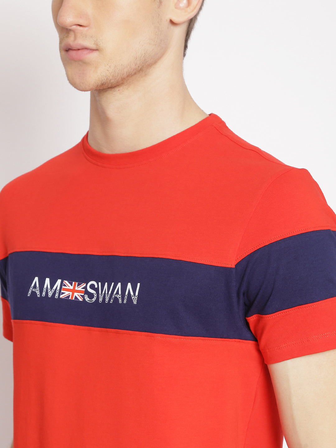 Mens Premium Cotton Lycra Printed Half Sleeve Crew Neck T-Shirts