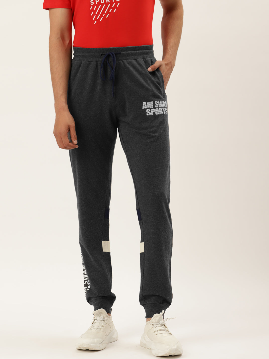 Mens Premium Cotton Printed Track Pants
