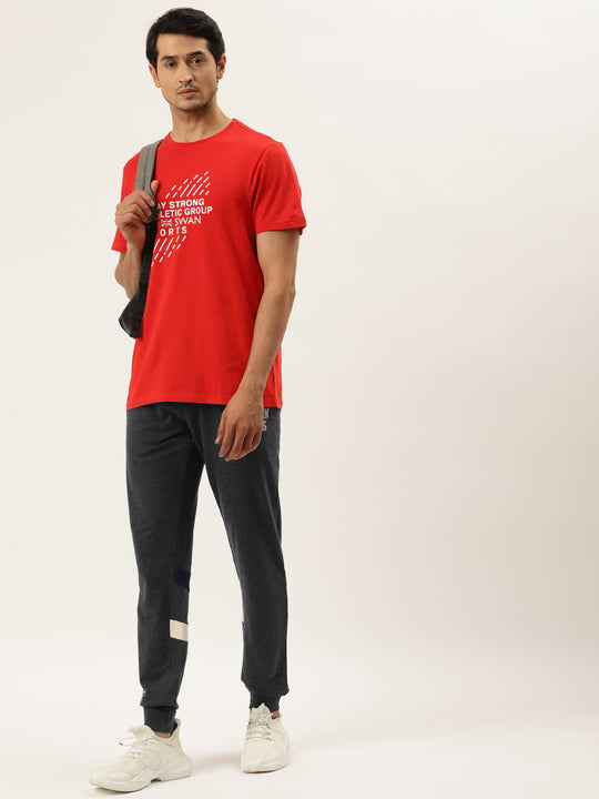 Mens Premium Cotton Printed Track Pants