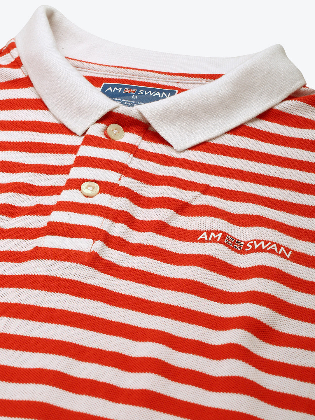 Premium Red Striped Half Sleeve Polo