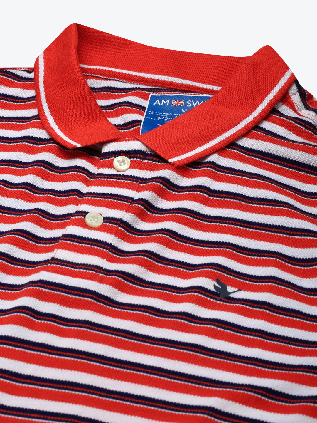 Premium Cotton Stripe Half Sleeve Polo