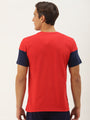 Mens Premium Cotton Colourblock Printed Half Sleeve Crew Neck T-Shirts