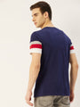 Mens Premium Cotton Colourblock Printed Half Sleeve Crew Neck T-Shirts
