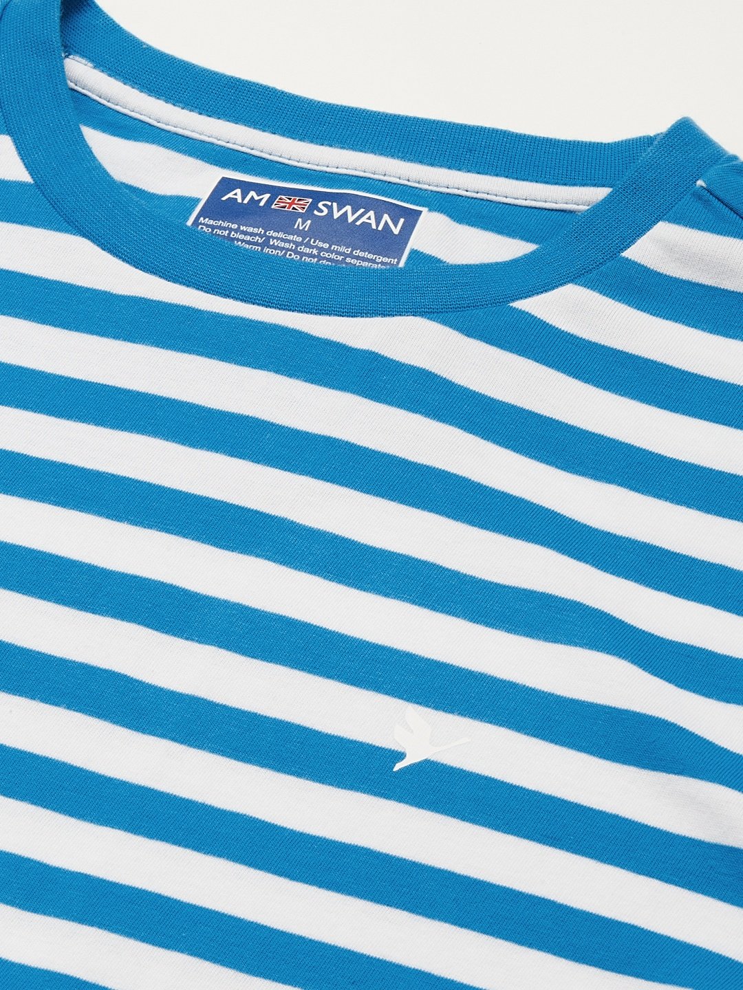 Mens Premium Cotton Striped Full Sleeve Crew Neck T-Shirts