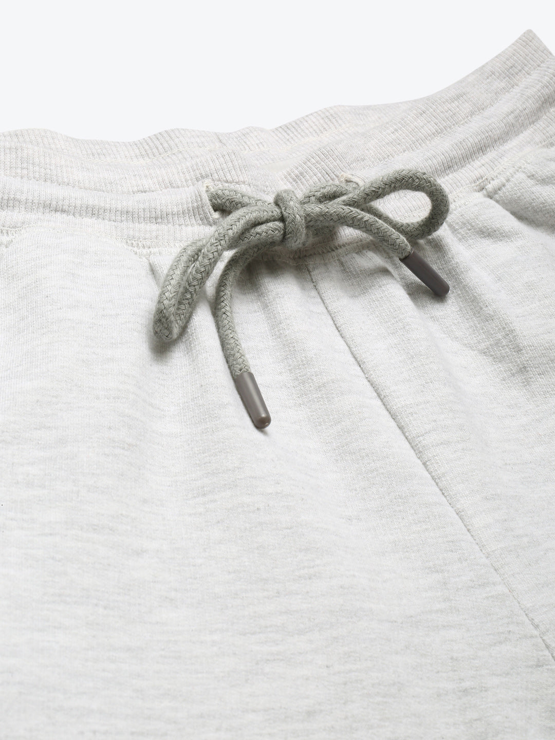 Womens Premium Grey Cotton Lycra Smart Fit Printed Track Pant