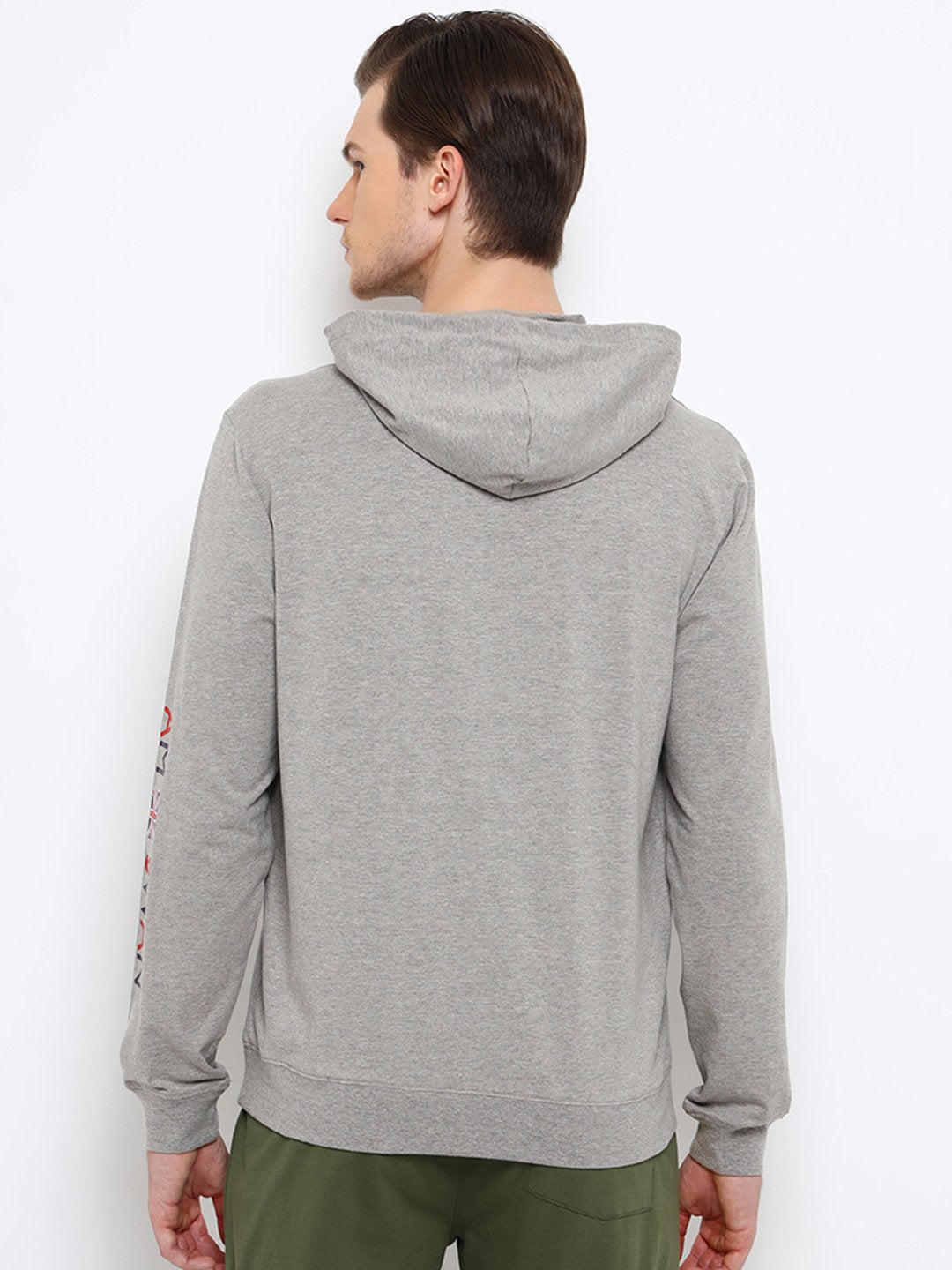 Mens Premium Cotton Printed Full Sleeve Hooded Sweatshirt