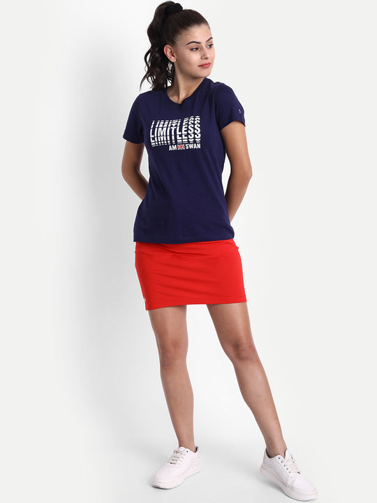 Womens Premium Solid Cotton Smart Fit Pencil Skirts