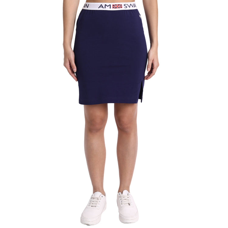 Womens Premium Solid Cotton Smart Fit Pencil Skirts